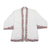 Embroidered cotton kimono jacket, 'Lily Blossom in White' - Embroidered Cotton Kimono Jacket from Bali thumbail
