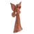 estatuilla de madera - Estatuilla de hada de madera de suar tallada a mano
