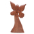 Holzstatuette - Handgeschnitzte Feenstatuette aus Suarholz
