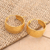 Gold-plated hoop earrings, 'Good Spirit in Gold' - Hand Crafted Gold-Plated Hoop Earrings (image 2b) thumbail