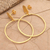 Pendientes colgantes de circonitas cúbicas bañadas en oro - Pendientes colgantes con circonitas cúbicas bañadas en oro