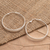 Sterling silver hoop earrings, 'Perfect Copy in Silver' - Artisan Crafted Sterling Silver Hoop Earrings thumbail