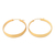 Gold-plated hoop earrings, 'Perfect Copy in Gold' - Artisan Crafted Gold-Plated Hoop Earrings (image 2a) thumbail