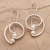 Cultured pearl dangle earrings, 'Beach Style' - Sterling Silver and Cultured Pearl Earrings from Bali (image 2b) thumbail