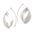 Sterling silver drop earrings, 'Modern Woman' - Hand Made Sterling Silver Drop Earrings (image 2a) thumbail