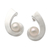 Cultured pearl drop earrings, 'C'est Chic' - Sterling Silver and Cultured Pearl Drop Earrings (image 2a) thumbail