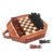 Wood chess set, 'Mind Games' - Artisan Crafted Crocodile Wood Chess Set (image 2a) thumbail