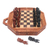 Wood chess set, 'Mind Games' - Artisan Crafted Crocodile Wood Chess Set (image 2d) thumbail