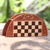 Wood chess set, 'Barong Player' - Handmade Crocodile Wood Traveling Chess Set thumbail