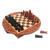 Wood chess set, 'Barong Player' - Handmade Crocodile Wood Traveling Chess Set (image 2b) thumbail