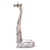 Wood statuette, 'Darling Giraffe' - White Albesia Wood Giraffe Statuette (image 2c) thumbail
