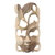 Holzmaske - Maske mit Vogelmotiv aus Hibiskusholz