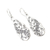 Sterling silver dangle earrings, 'Impossible Dream' - Sterling Silver Braided Dangle Earrings (image 2b) thumbail