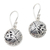 Sterling silver dangle earrings, 'Silver Hope' - Sterling Silver Circular Dangle Earrings thumbail