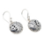 Sterling silver dangle earrings, 'Silver Hope' - Sterling Silver Circular Dangle Earrings (image 2c) thumbail