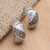 Sterling silver drop earrings, 'Go Slowly' - Handmade Sterling Silver Drop Earrings (image 2) thumbail
