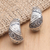Sterling silver drop earrings, 'Go Slowly' - Handmade Sterling Silver Drop Earrings (image 2b) thumbail