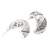 Sterling silver drop earrings, 'Go Slowly' - Handmade Sterling Silver Drop Earrings (image 2c) thumbail