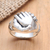 Sterling silver cocktail ring, 'Forgive Me' - Hand Crafted Sterling Silver Cocktail Ring (image 2) thumbail
