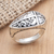 Sterling silver cocktail ring, 'Redemption Cross' - Handcrafted Sterling Silver Cocktail Ring (image 2) thumbail