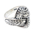 Sterling silver cocktail ring, 'Woven Illusion' - Artisan Crafted Sterling Silver Cocktail Ring (image 2e) thumbail