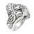 Sterling silver cocktail ring, 'Woven Illusion' - Artisan Crafted Sterling Silver Cocktail Ring (image 2f) thumbail