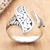Sterling silver wrap ring, 'Winter Herbs' - Handmade Sterling Silver Wrap Ring (image 2) thumbail