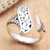 Sterling silver wrap ring, 'Winter Herbs' - Handmade Sterling Silver Wrap Ring (image 2b) thumbail