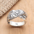 Sterling silver cocktail ring, 'Protect Nature' - Hand Crafted Sterling Silver Cocktail Ring (image 2) thumbail