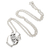 Sterling silver pendant necklace, 'Amphora' - Unisex Sterling Silver Water Jug Pendant Necklace