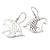 Sterling silver dangle earrings, 'Moorish Fish' - Hand Made Sterling Silver Fish Dangle Earrings (image 2b) thumbail