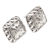 Sterling silver button earrings, 'Going Places' - Hammered Finish Sterling Silver Button Earrings (image 2d) thumbail