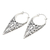 Sterling silver half-hoop earrings, 'Balinese Temple' - Handmade Sterling Silver Half-Hoop Earrings (image 2c) thumbail