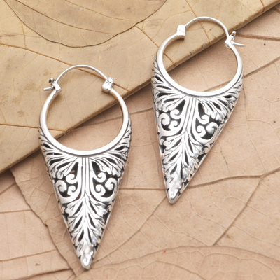 Sterling silver hoop earrings, Lets See Bali