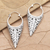 Sterling silver hoop earrings, 'Let's See Bali' - Sterling Silver Balinese Hoop Earrings thumbail