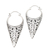 Sterling silver hoop earrings, 'Let's See Bali' - Sterling Silver Balinese Hoop Earrings (image 2a) thumbail