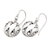 Sterling silver dangle earrings, 'Timeless Design' - Round Sterling Silver Dangle Earrings