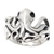 Sterling silver cocktail ring, 'Octopus Friend' - Hand Made Sterling Silver Octopus Ring (image 2a) thumbail