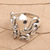 Sterling silver cocktail ring, 'Octopus Friend' - Hand Made Sterling Silver Octopus Ring (image 2b) thumbail