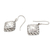 Sterling silver dangle earrings, 'Effortless Style' - Hammered Finish Sterling Silver Dangle Earrings (image 2c) thumbail