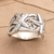 Sterling silver band ring, 'You're a Star' - Sterling Silver Starfish Band Ring (image 2) thumbail