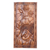 Wood relief panel, 'Lotus Tangle' - Handmade Suar Wood Buddha Relief Panel thumbail