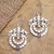 Amethyst dangle earrings, 'February Fruit' - Hand Made Amethyst and Sterling Silver Dangle Earrings