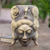 Wood mask, 'Lady of the Jungle' - Hand Carved Hibiscus Wood Mask (image 2) thumbail
