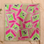 Silk bandana, 'Retro Fun' - Pink and Green Abstract Silk Bandana