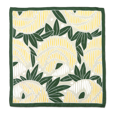 Pañuelo de seda - Bandana de seda balinesa inspirada en la naturaleza