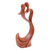 Wood statuette, 'Sway with Me' - Hand Made Heart-Themed Suar Wood Sculpture (image 2b) thumbail