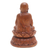 Escultura de madera - Escultura de buda de madera de suar meditando