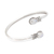 Rainbow moonstone cuff bracelet, 'Moon Style' - Rainbow Moonstone and Sterling Silver Cuff Bracelet (image 2d) thumbail