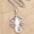 Garnet pendant necklace, 'Scuttle' - Garnet Lobster Pendant Necklace (image 2) thumbail